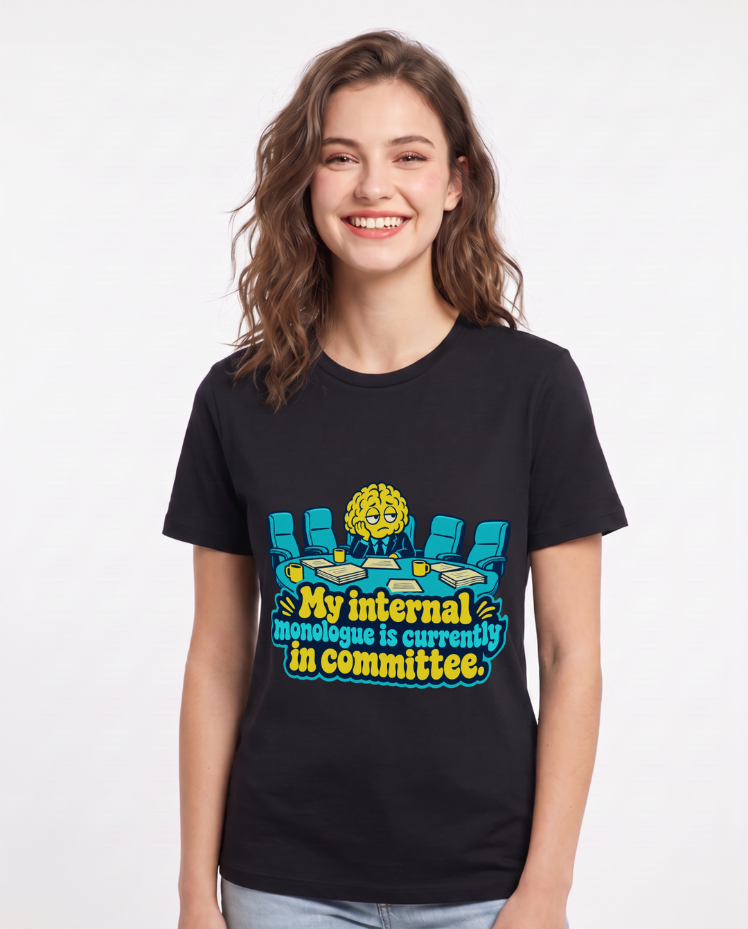 Meme Black T-Shirt for Women – Everyday Expression Graphic Tee product image 3