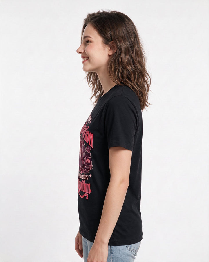 Neurodiversity Black T-Shirt for Women – Everyday Expression Graphic Tee product image 2