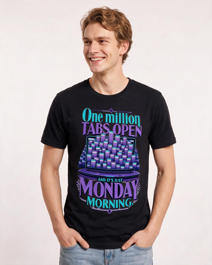 Meme Black T-Shirt for Men – Everyday Expression Graphic Tee product image 1