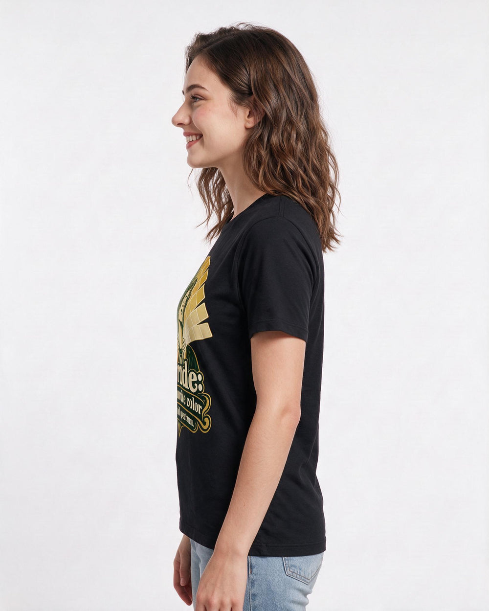 Pride Black T-Shirt for Women – Everyday Expression Graphic Tee product image 2