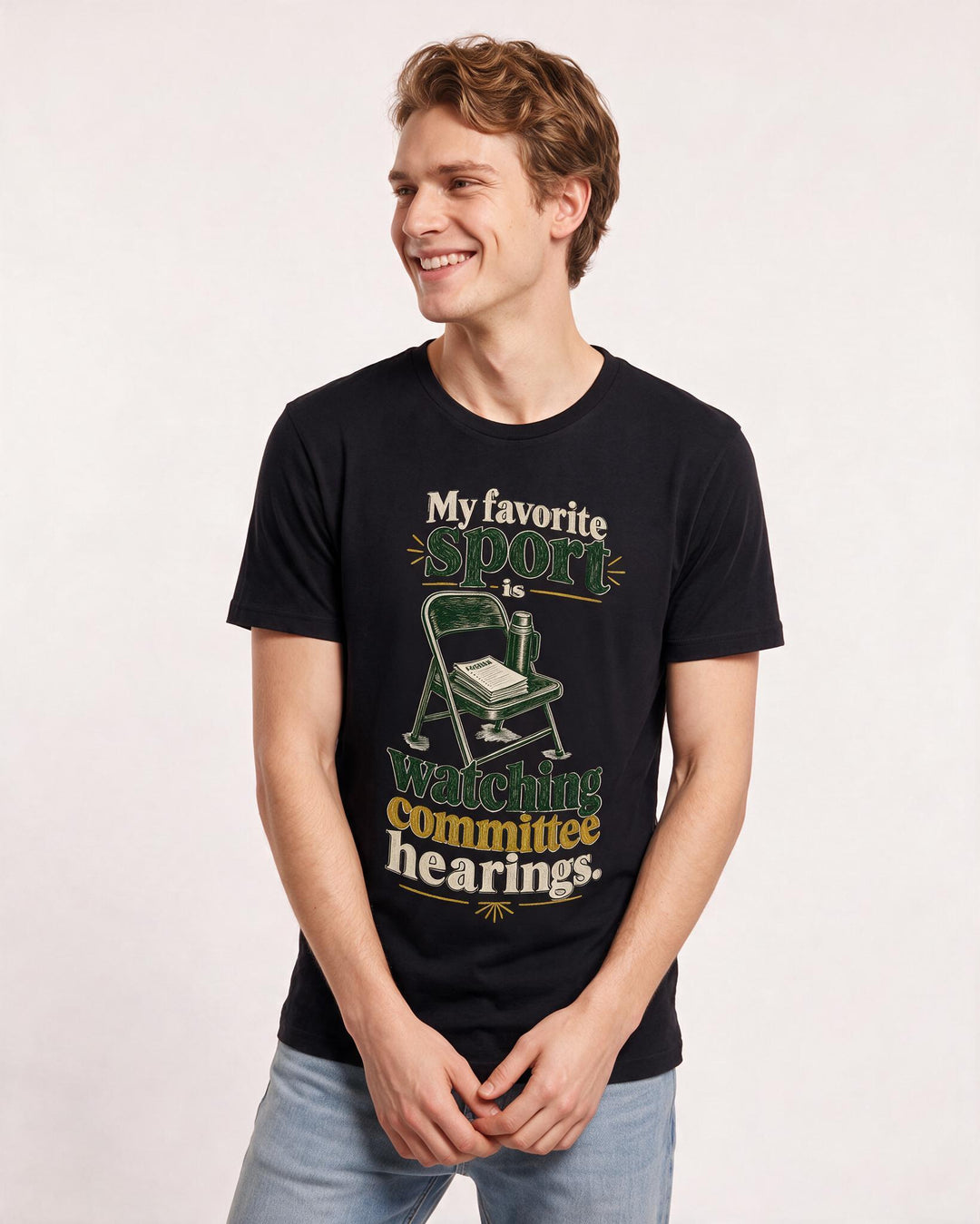 Political Statement Black T-Shirt for Men – Everyday Expression Graphic Tee product image 1