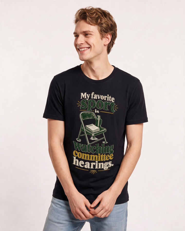 Political Statement Black T-Shirt for Men – Everyday Expression Graphic Tee product image 1