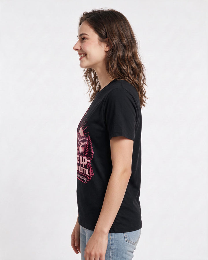 Hunting Black T-Shirt for Women – Everyday Expression Graphic Tee product image 2