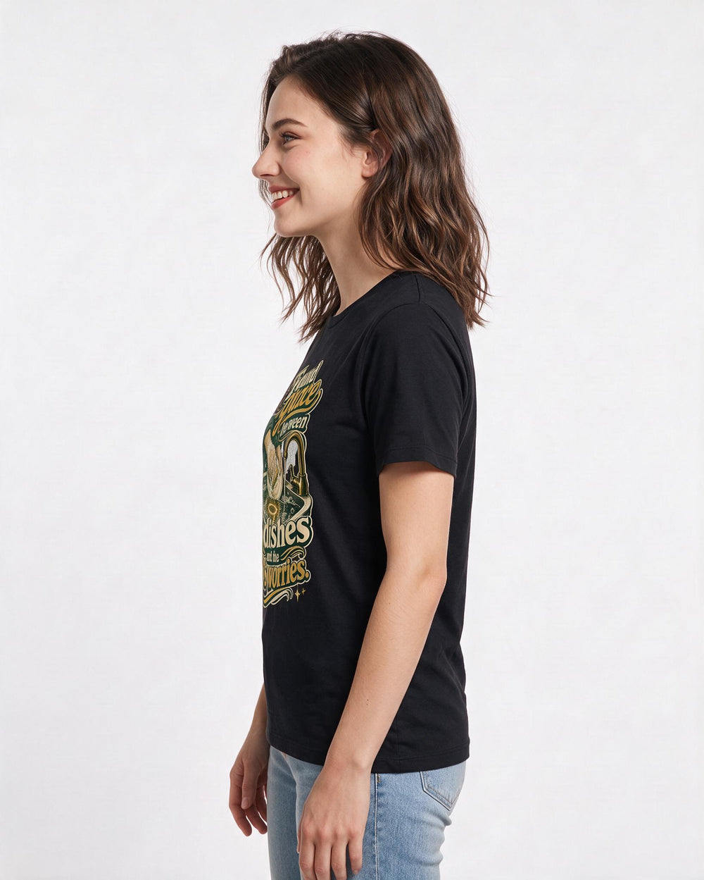 Christian Faith Black T-Shirt for Women – Everyday Expression Graphic Tee product image 2