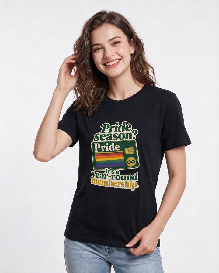 Pride Black T-Shirt for Women – Everyday Expression Graphic Tee product image 1
