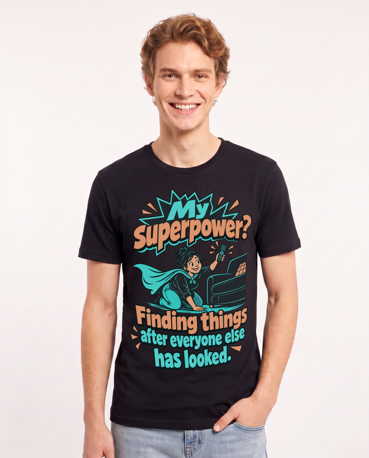 Grandparent Black T-Shirt for Men – Everyday Expression Graphic Tee product image 3