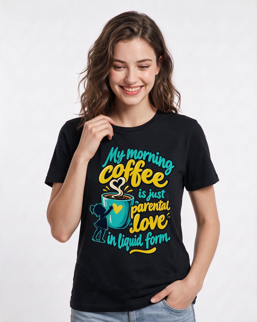 Mom Black T-Shirt for Women – Everyday Expression Graphic Tee product image 1