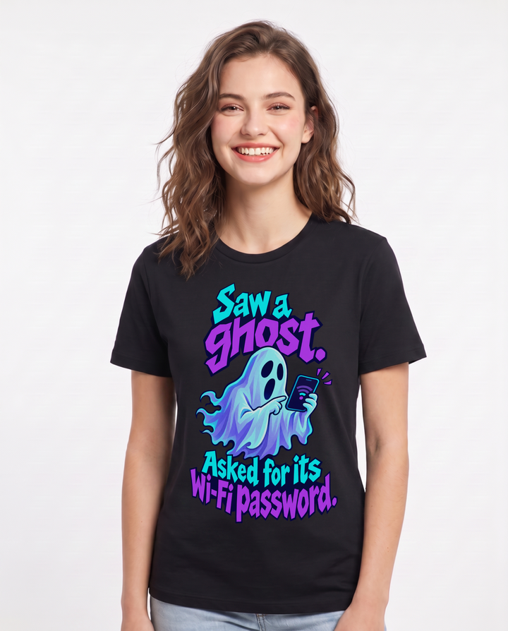 Halloween Black T-Shirt for Women – Halloween Theme Graphic Tee product image 3