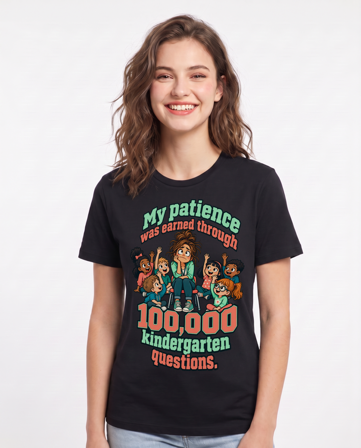 Teacher Black T-Shirt for Women – Everyday Expression Graphic Tee product image 3