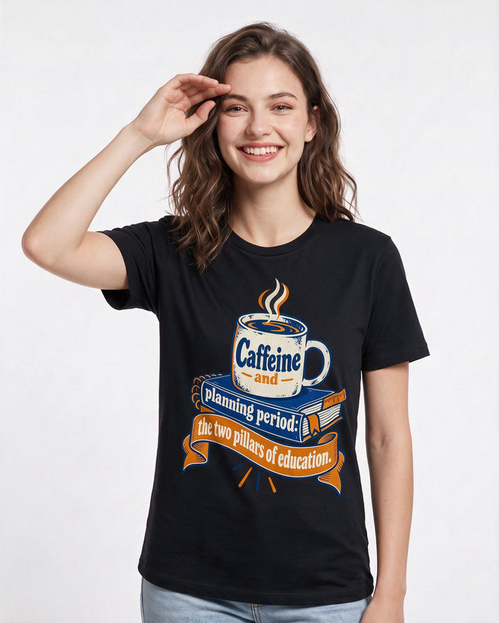 Teacher Black T-Shirt for Women – Everyday Expression Graphic Tee product image 1