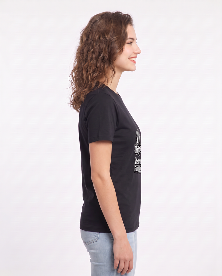 Referee vs Strategist: Family Game Night Face-Off Women's Black T-Shirt product image 3