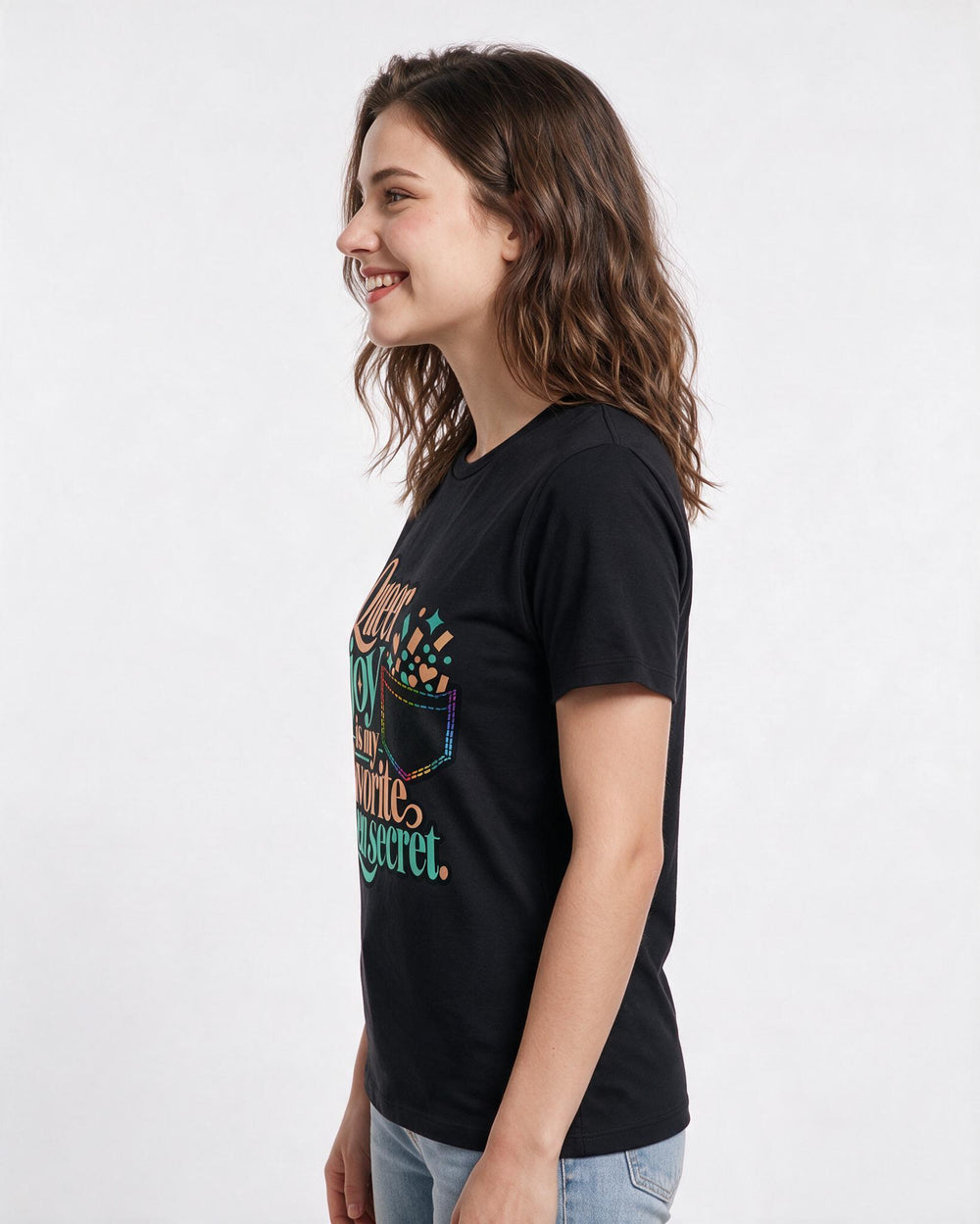 Pride Black T-Shirt for Women – Everyday Expression Graphic Tee product image 2