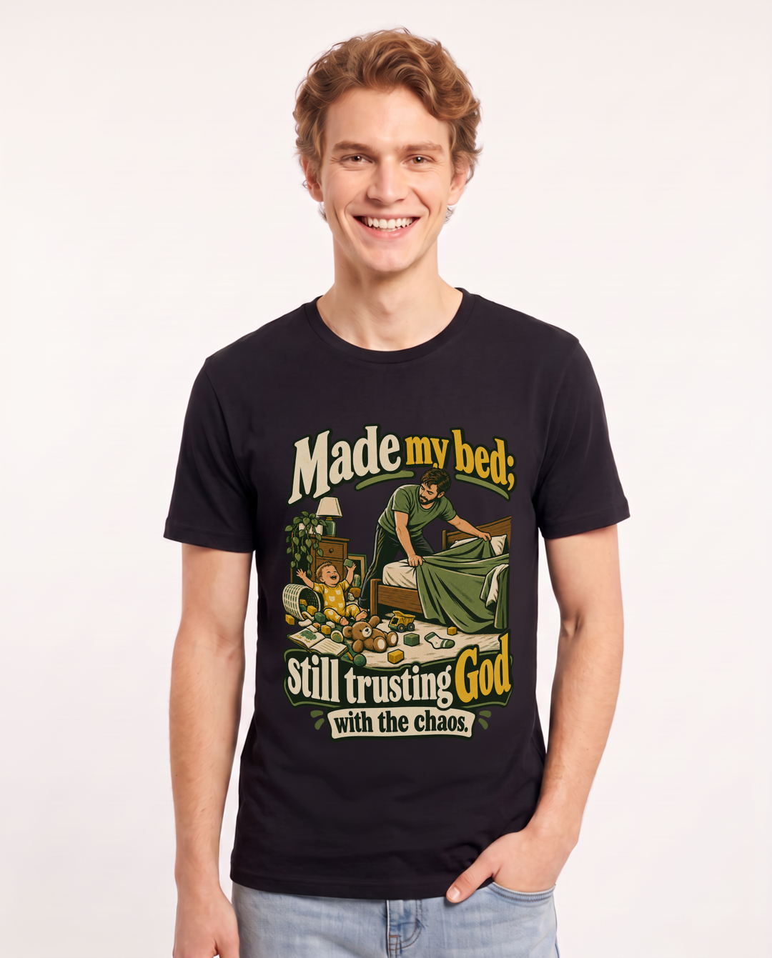 Christian Faith Black T-Shirt for Men – Everyday Expression Graphic Tee product image 3
