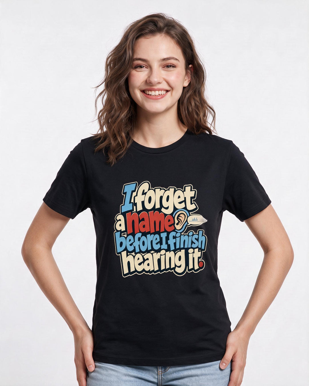 Meme Black T-Shirt for Women – Everyday Expression Graphic Tee product image 1