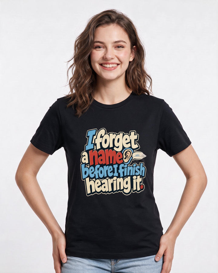 Meme Black T-Shirt for Women – Everyday Expression Graphic Tee product image 1