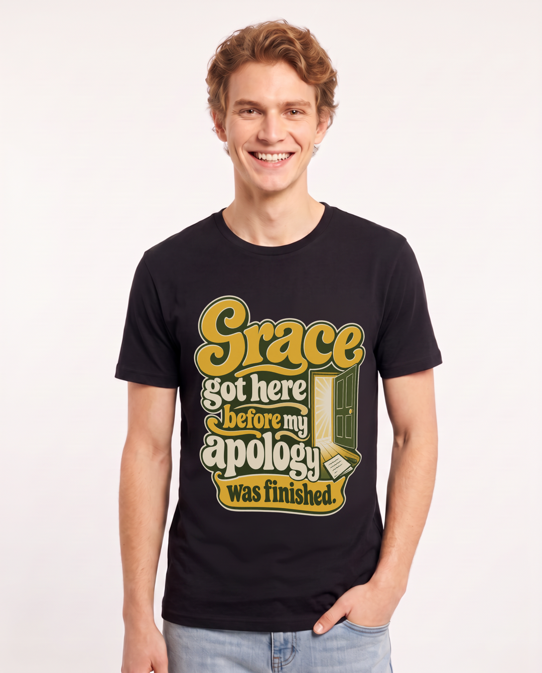 Christian Faith Black T-Shirt for Men – Everyday Expression Graphic Tee product image 3