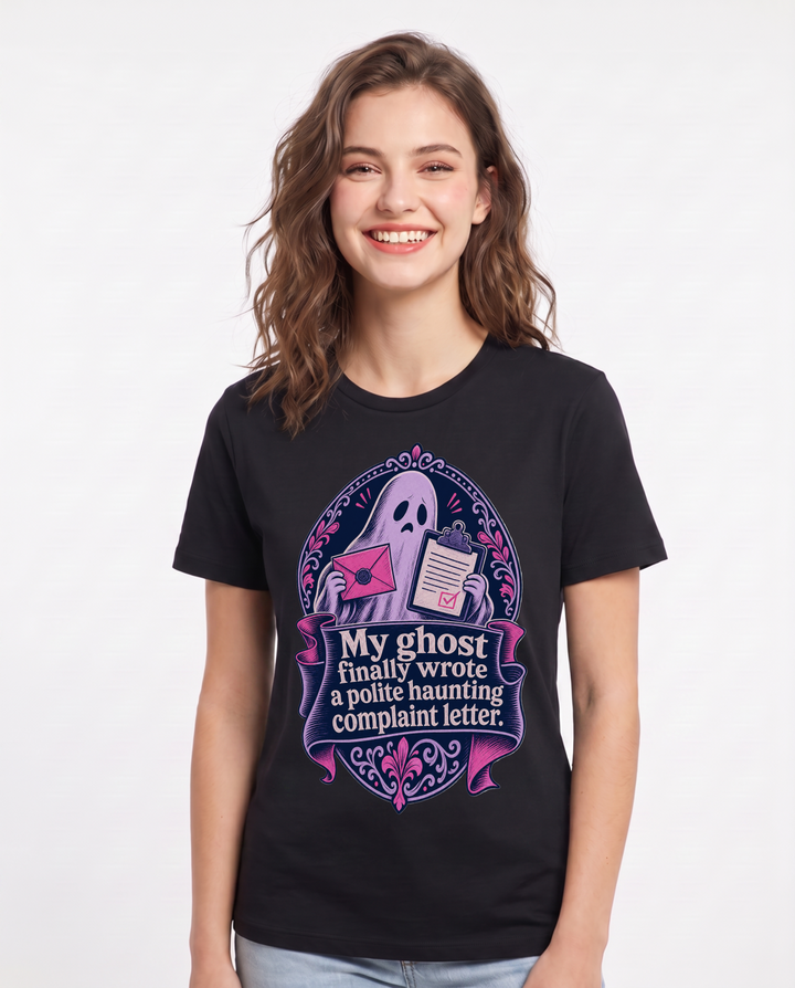 Halloween Black T-Shirt for Women – Halloween Theme Graphic Tee product image 1