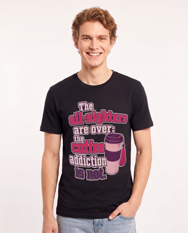 Graduation Black T-Shirt for Men – Everyday Expression Graphic Tee product image 1