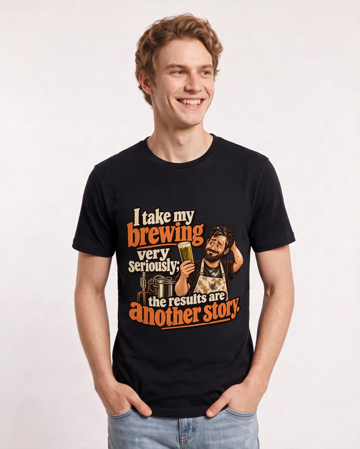 Beer Black T-Shirt for Men – Everyday Expression Graphic Tee product image 1