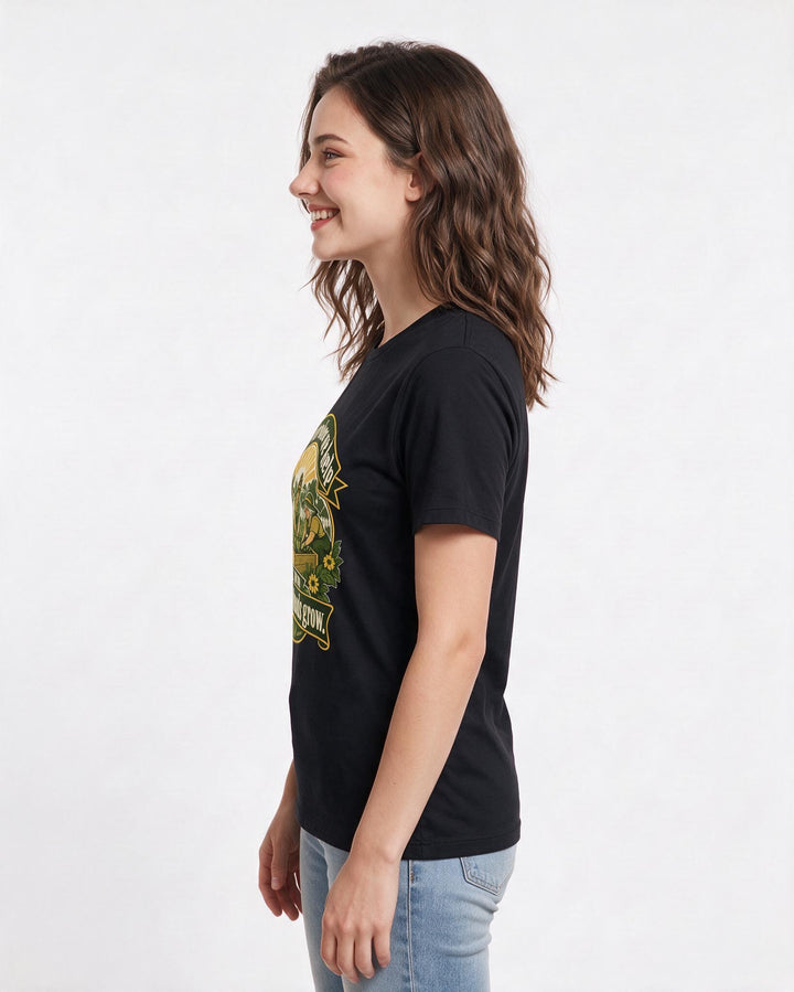 Patriotic Black T-Shirt for Women – Everyday Expression Graphic Tee product image 2