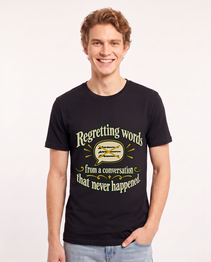 Meme Black T-Shirt for Men – Everyday Expression Graphic Tee product image 3