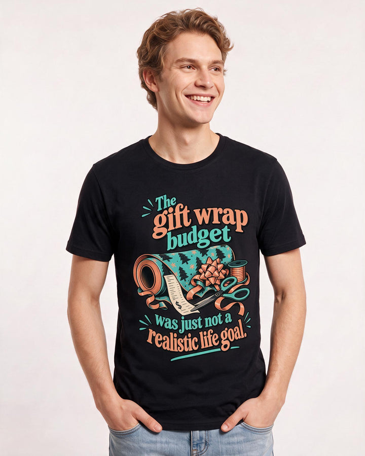 Christmas Black T-Shirt for Men – Holiday Theme Graphic Tee product image 1