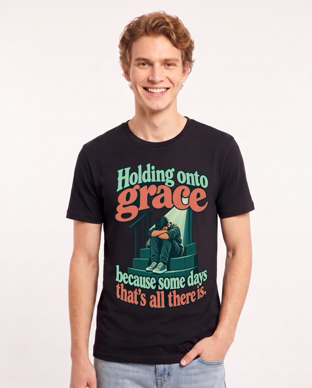 Christian Faith Black T-Shirt for Men – Everyday Expression Graphic Tee product image 3