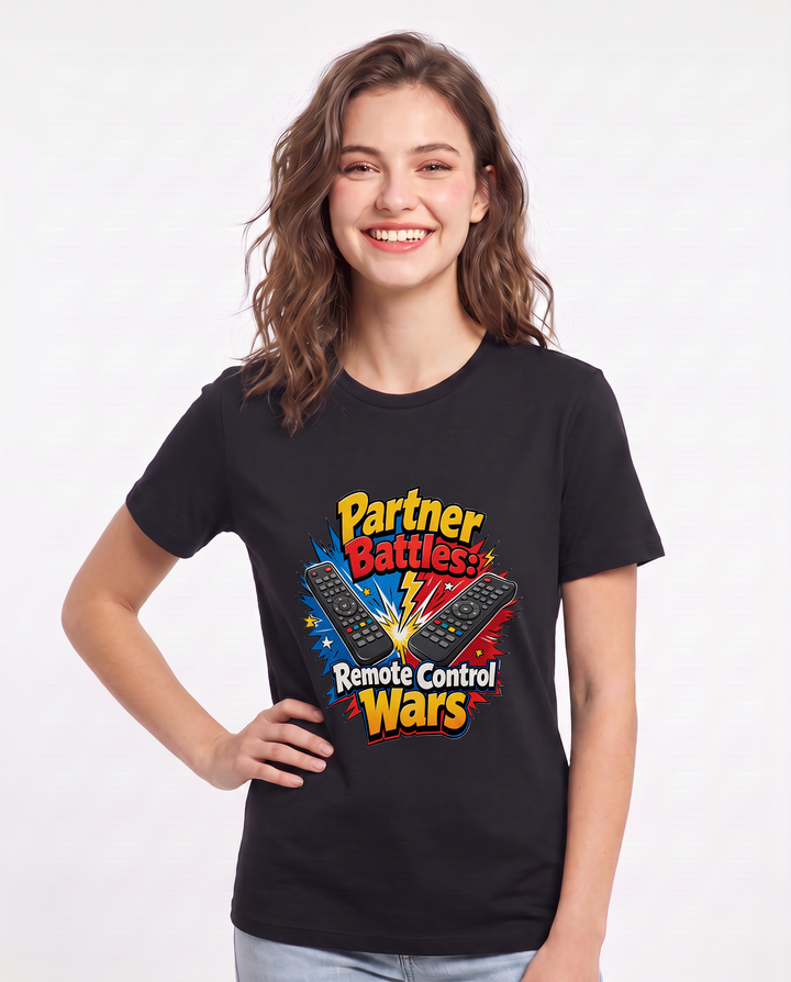 Partner Battles: Remote Control Wars Women's Black T-Shirt product image 1