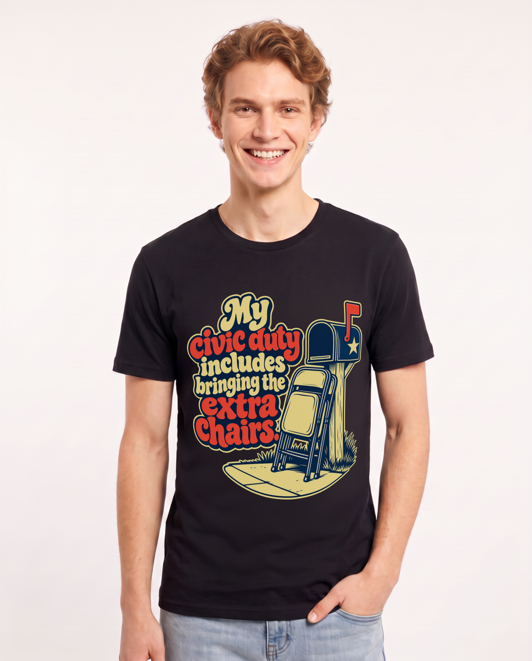 Patriotic Black T-Shirt for Men – Everyday Expression Graphic Tee product image 3