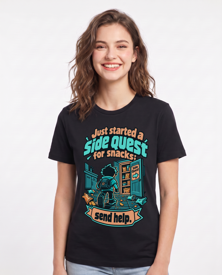 Gaming Black T-Shirt for Women – Game Night Graphic Tee product image 3