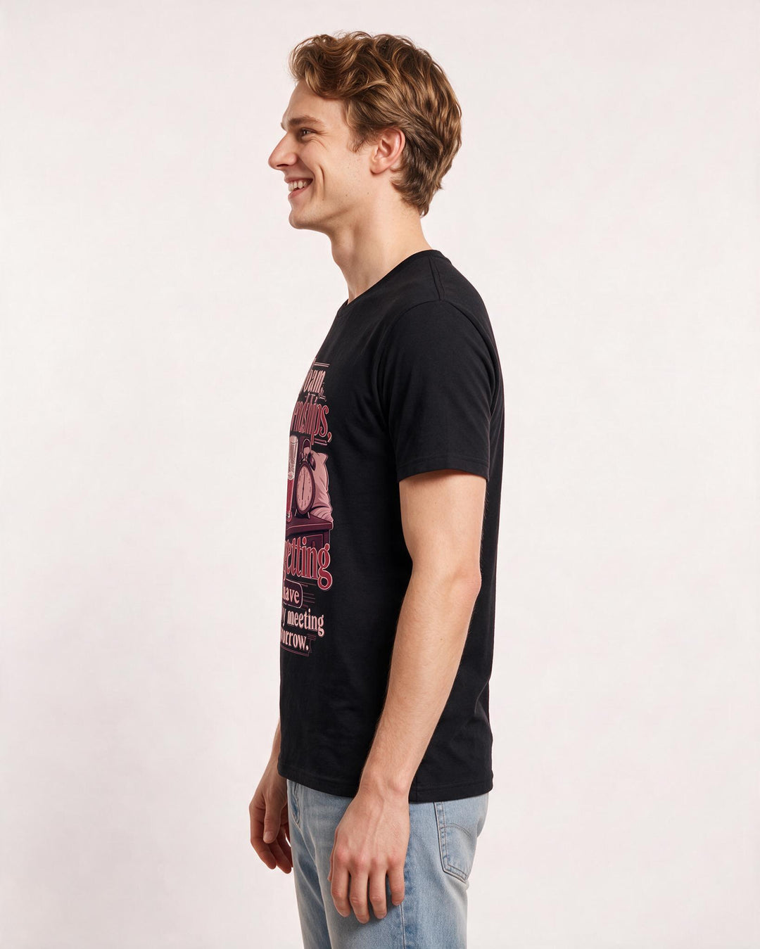 Beer Black T-Shirt for Men – Everyday Expression Graphic Tee product image 2