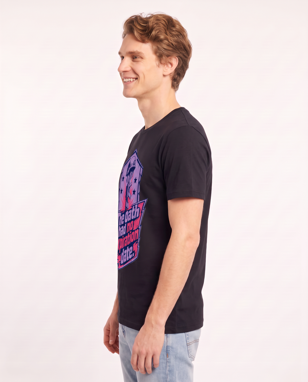 Graphic Men's Black T-Shirt - The oath had no expiration date. product image 2