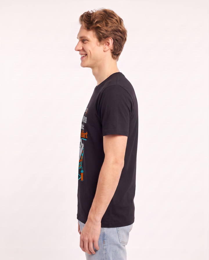 This is my Halloween costume: minimal effort Men's Black T-Shirt product image 3
