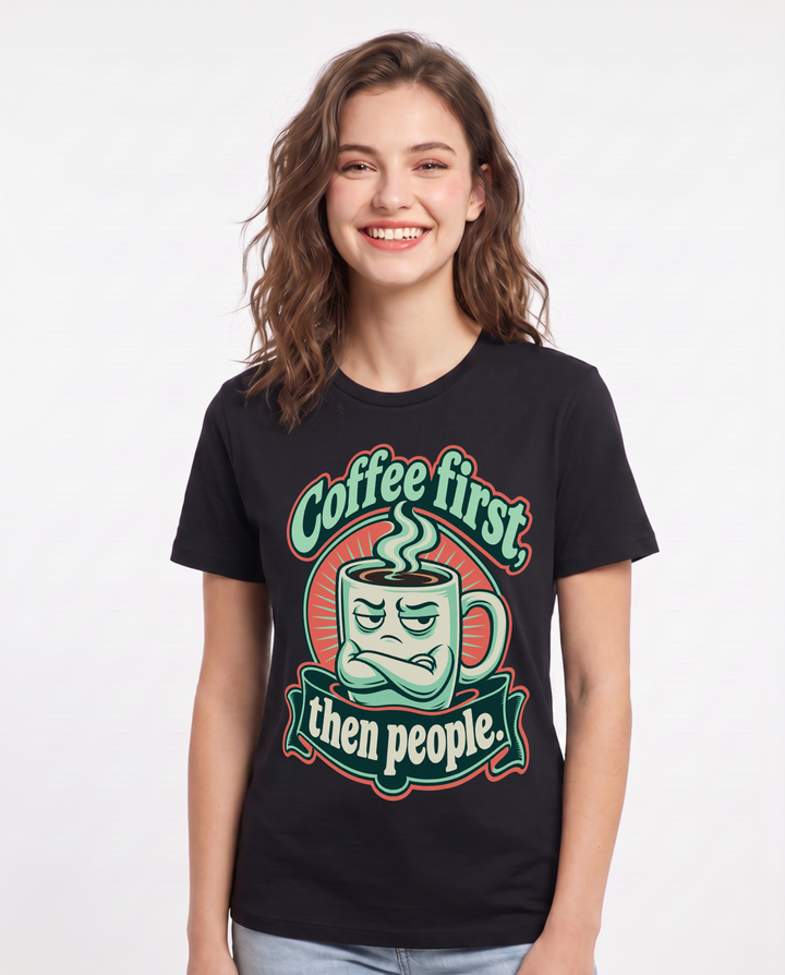 Grandparent Black T-Shirt for Women – Everyday Expression Graphic Tee product image 3