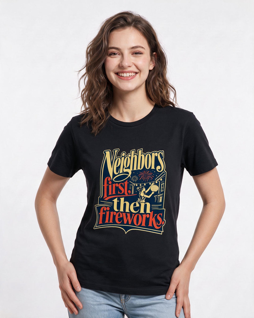 Patriotic Black T-Shirt for Women – Everyday Expression Graphic Tee product image 3