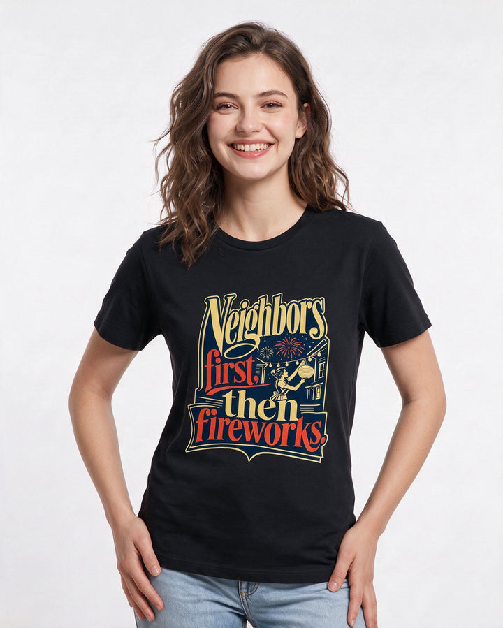 Patriotic Black T-Shirt for Women – Everyday Expression Graphic Tee product image 3