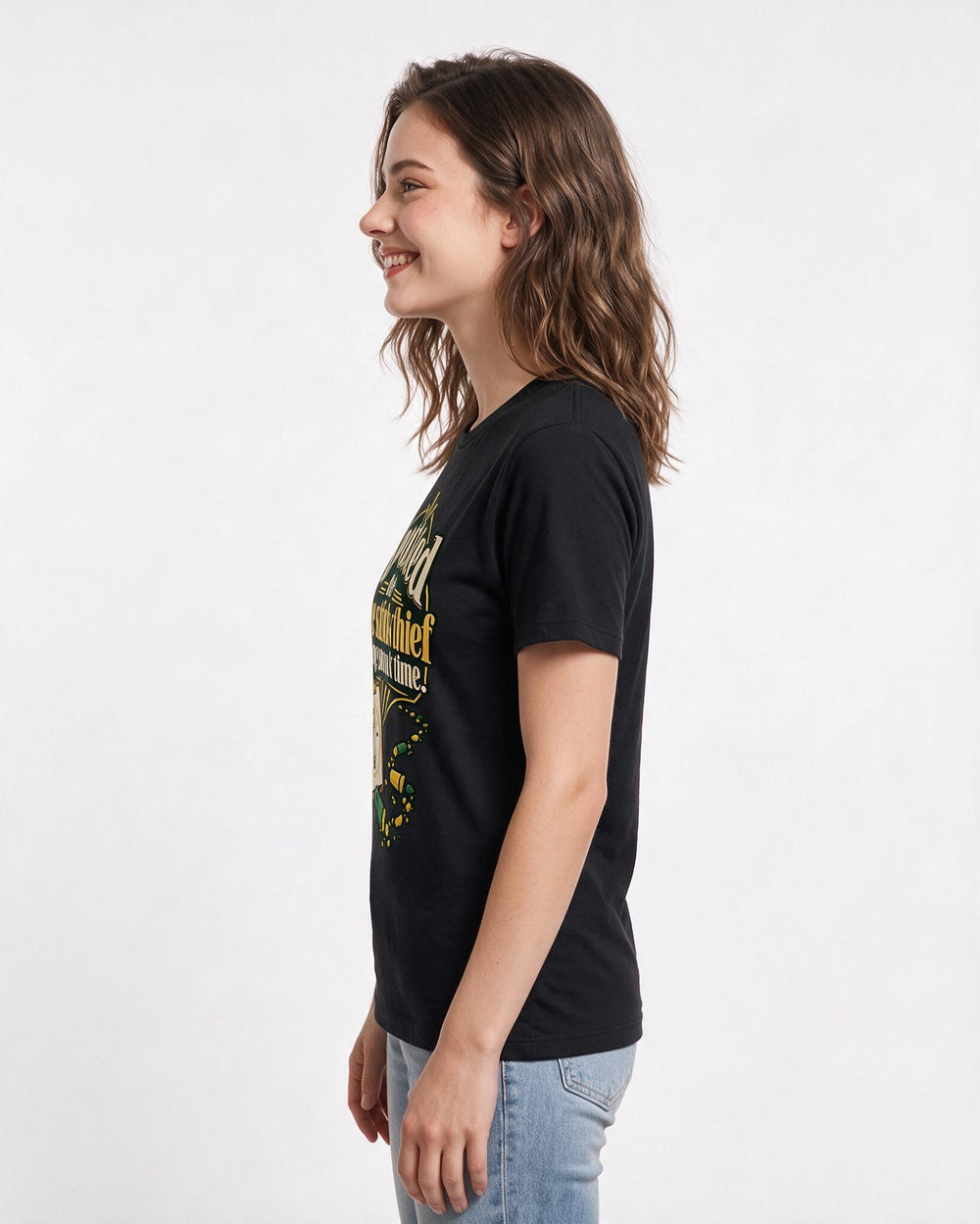 Teacher Black T-Shirt for Women – Everyday Expression Graphic Tee product image 2