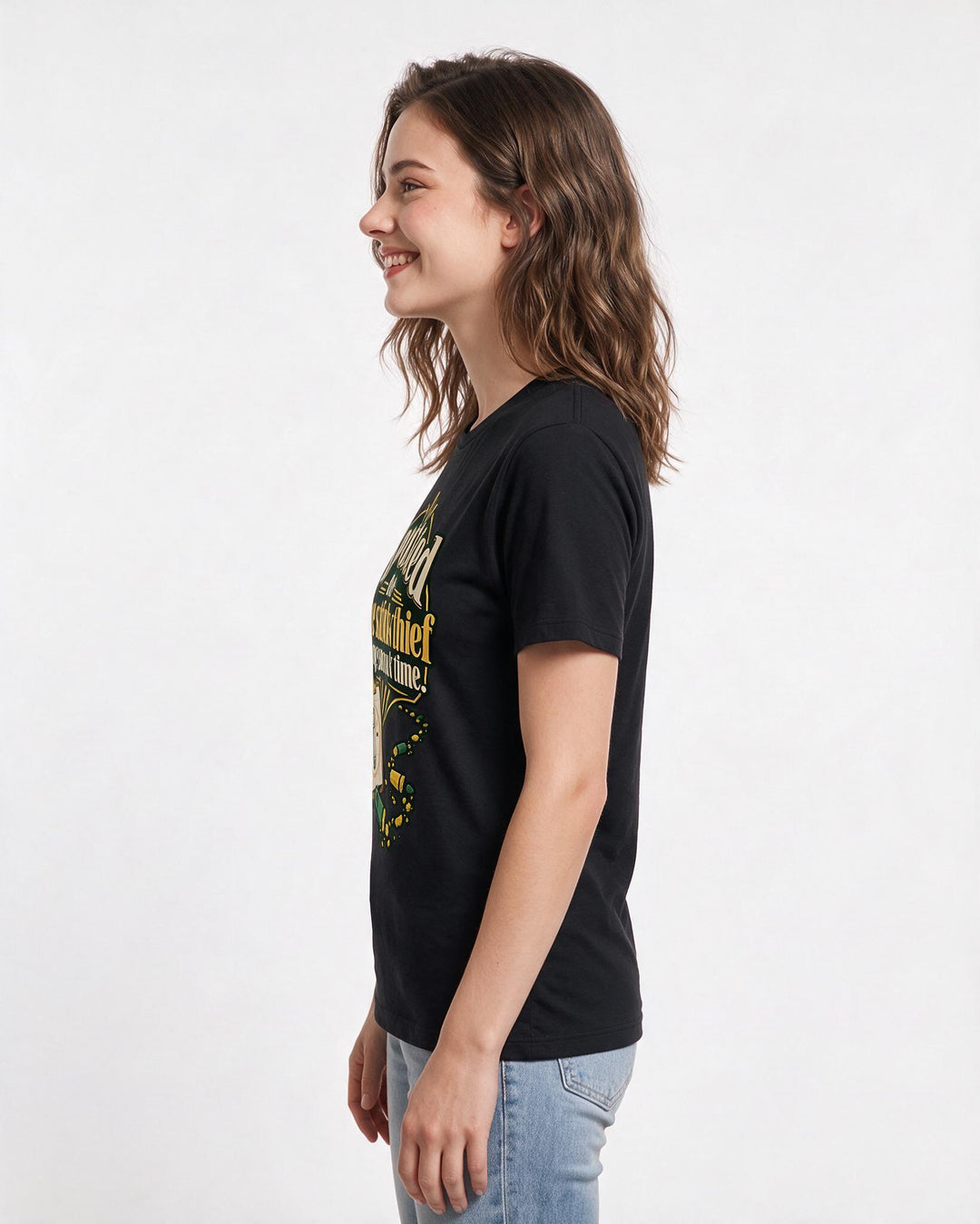Teacher Black T-Shirt for Women – Everyday Expression Graphic Tee product image 2