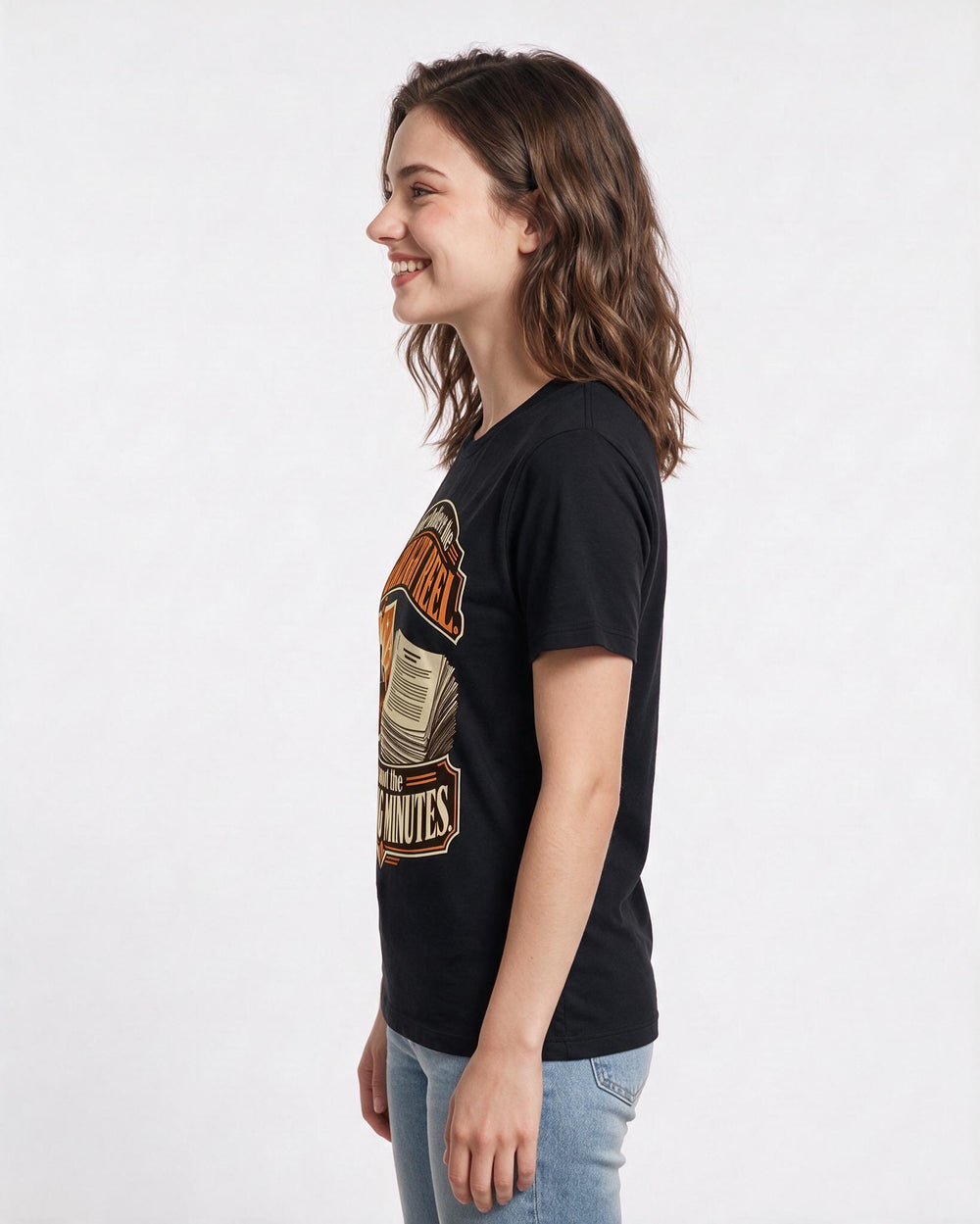 Political Statement Black T-Shirt for Women – Everyday Expression Graphic Tee product image 2