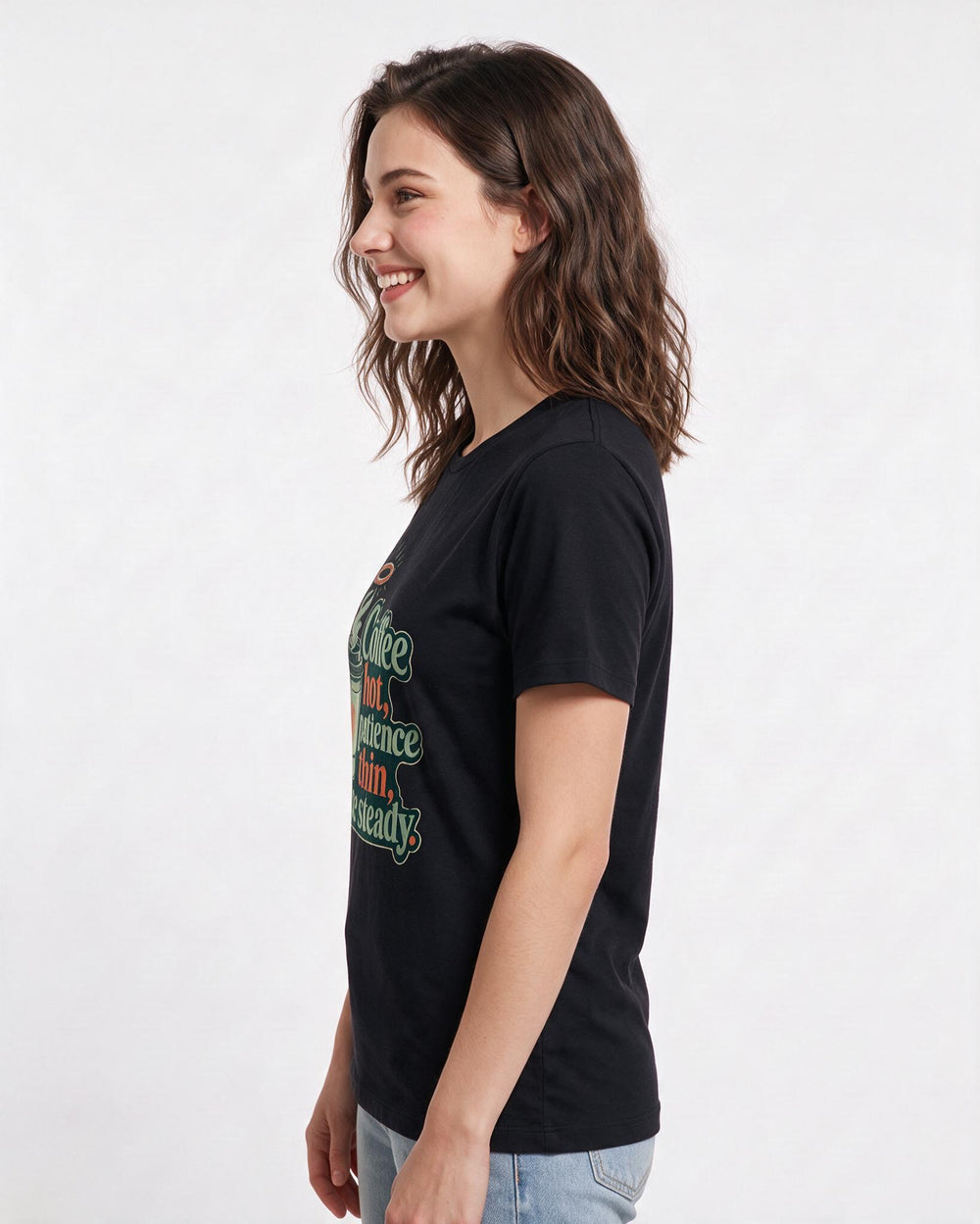 Christian Faith Black T-Shirt for Women – Everyday Expression Graphic Tee product image 2