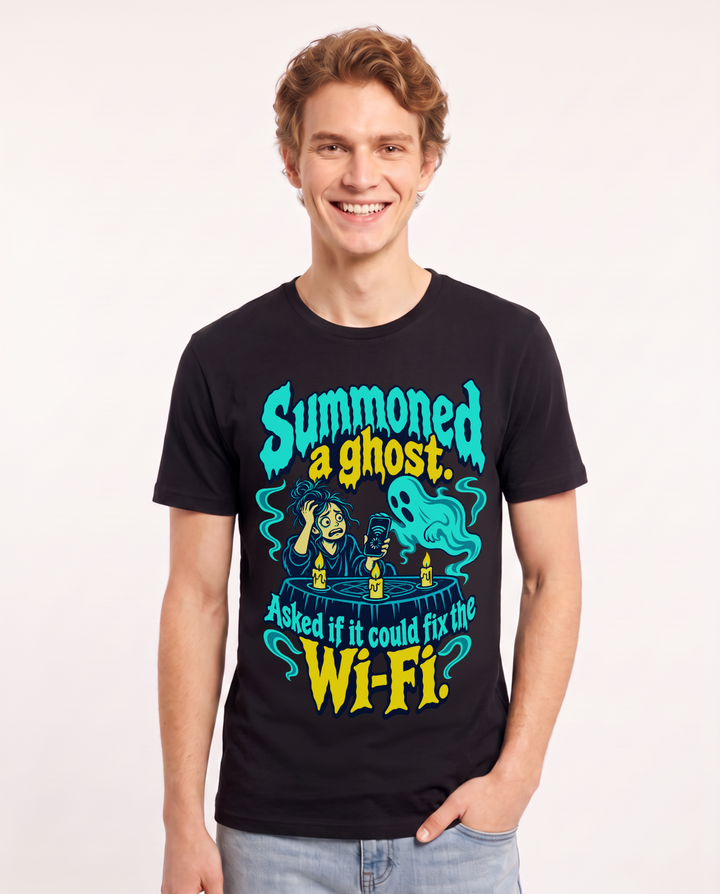 Halloween Black T-Shirt for Men – Halloween Theme Graphic Tee product image 3