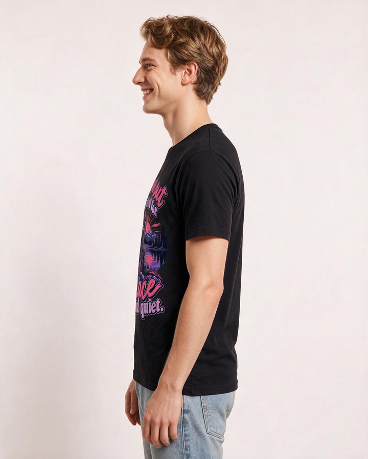 Hunting Black T-Shirt for Men – Everyday Expression Graphic Tee product image 2