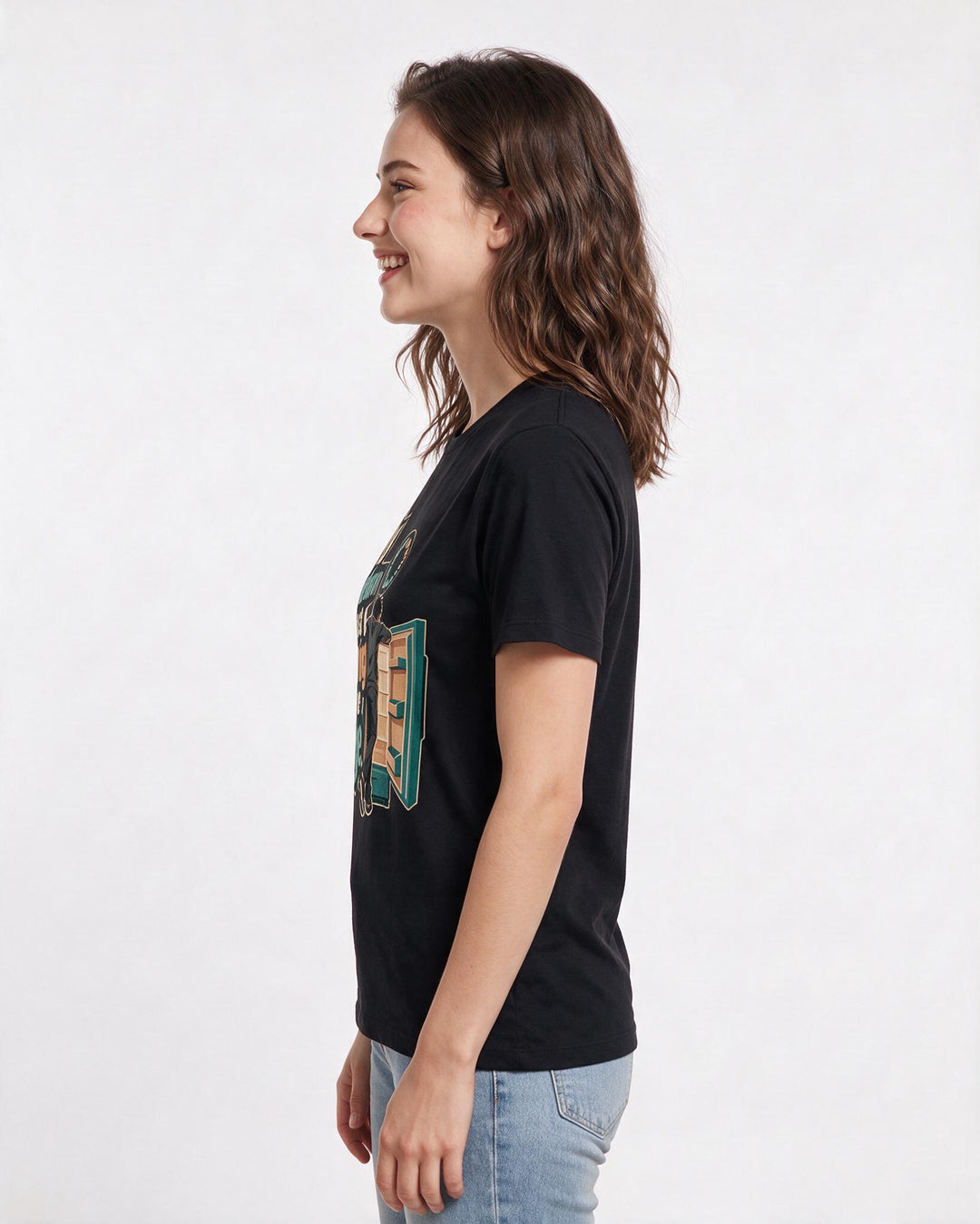Gaming Black T-Shirt for Women – Game Night Graphic Tee product image 2