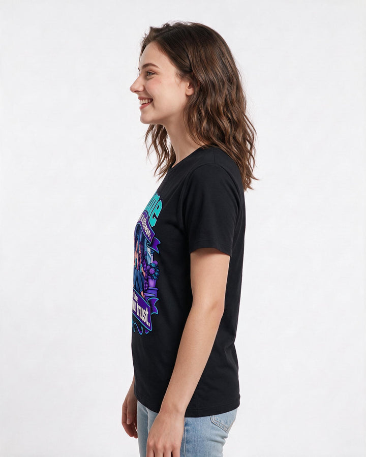 Patriotic Black T-Shirt for Women – Everyday Expression Graphic Tee product image 2
