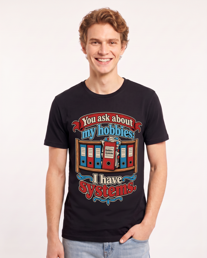 Neurodiversity Black T-Shirt for Men – Everyday Expression Graphic Tee product image 3