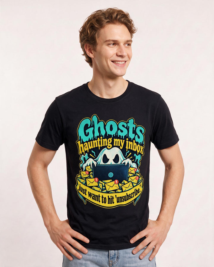 Halloween Black T-Shirt for Men – Halloween Theme Graphic Tee product image 1