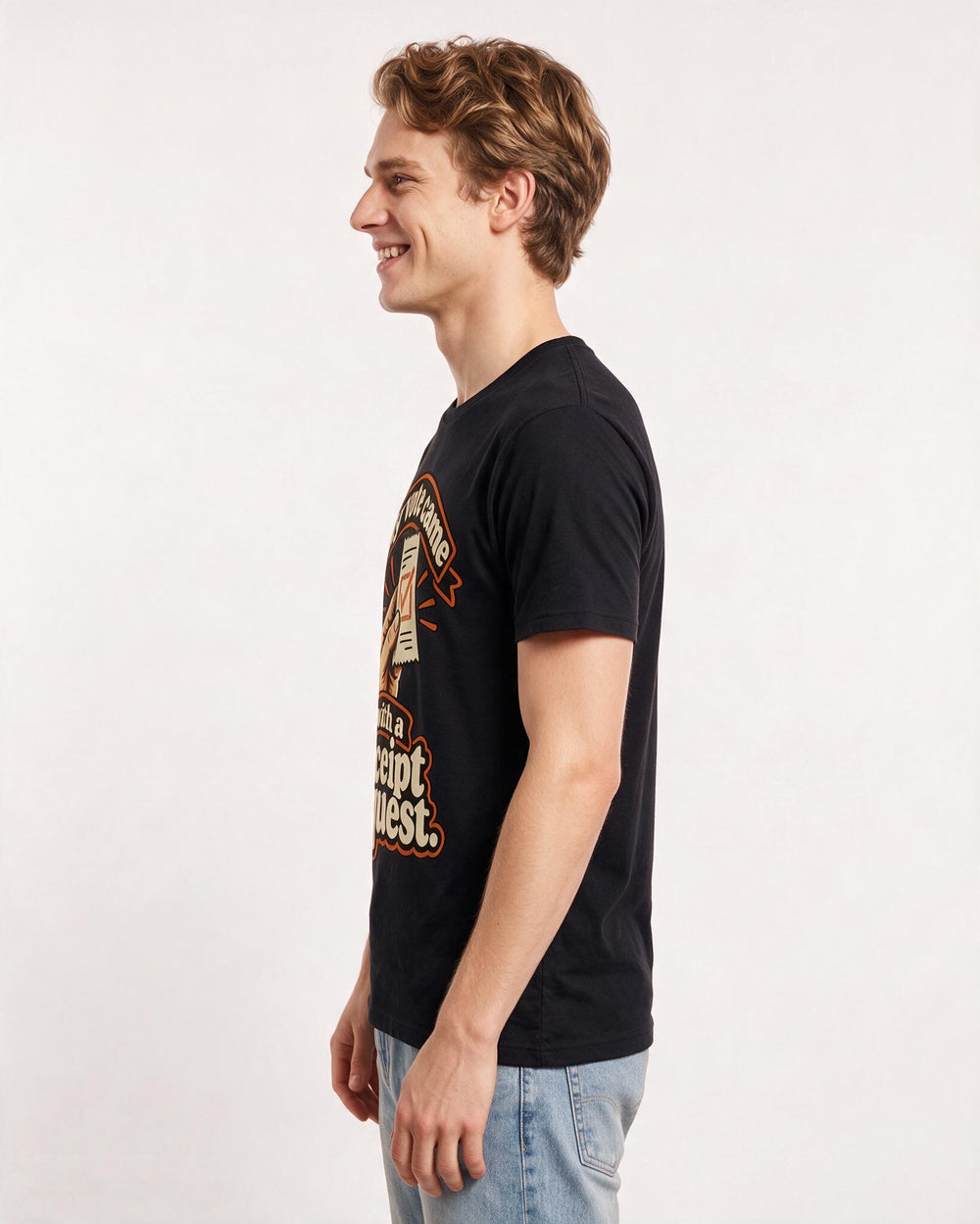 Political Statement Black T-Shirt for Men – Everyday Expression Graphic Tee product image 2