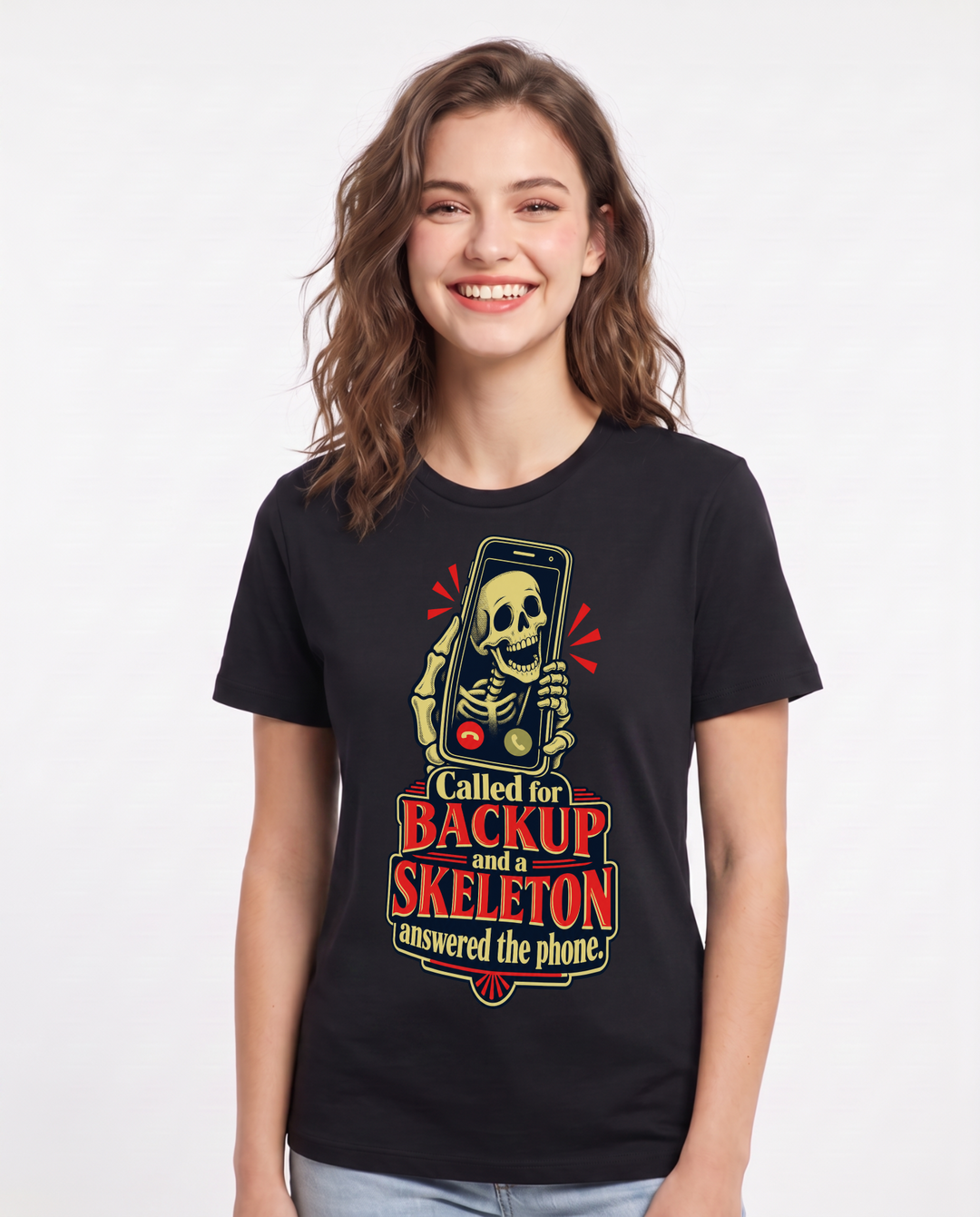 Halloween Black T-Shirt for Women – Halloween Theme Graphic Tee product image 3