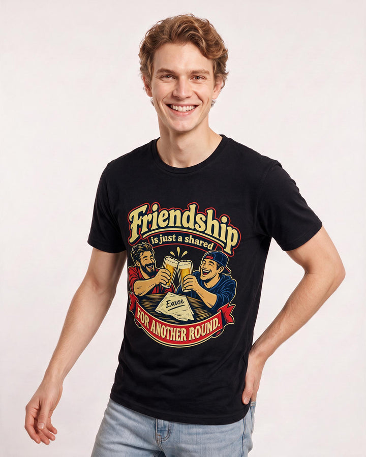 Beer Black T-Shirt for Men – Everyday Expression Graphic Tee product image 1