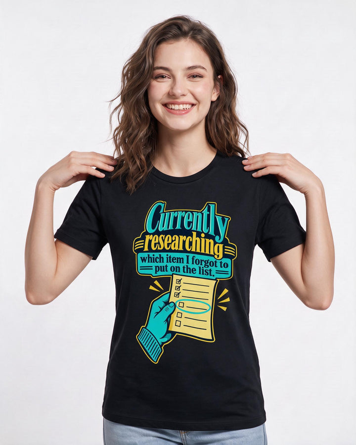 Meme Black T-Shirt for Women – Everyday Expression Graphic Tee product image 1